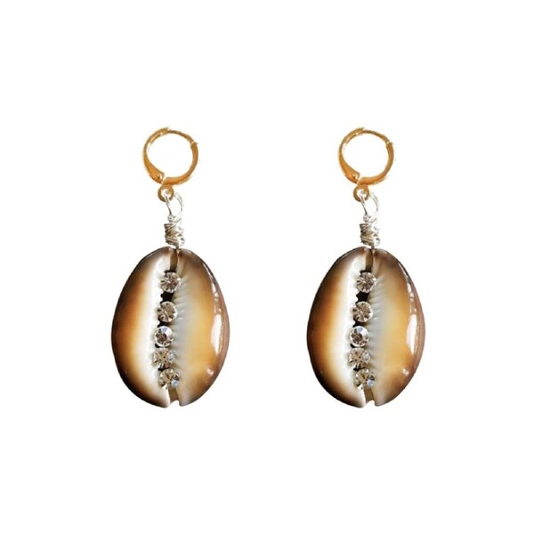 Culturesse Willow Runway Crystal 14K Gold Plating Art Earrings For Pierced Ears