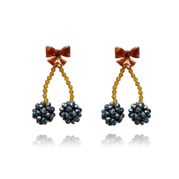 Culturesse Claribel Crystal Beads Modern Fairy Tale Earrings Women's Jewellery