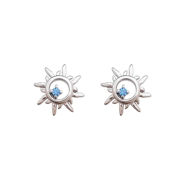 Culturesse 10mm My Little Sunshine Stud Earrings Jewellery Silver