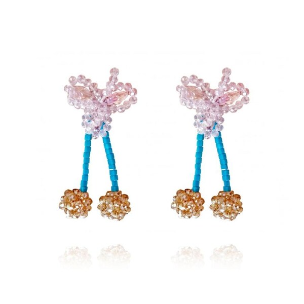 Culturesse Anastasia Crystal Beads Modern Fairy Tale Fashion Earrings Romantic