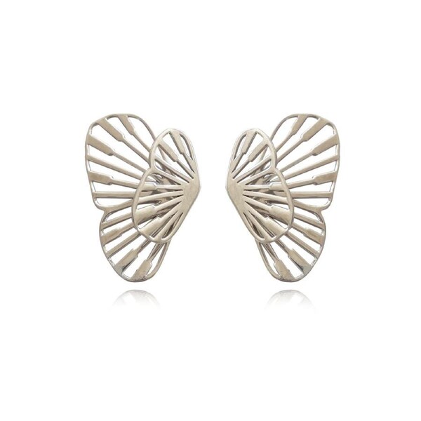 Culturesse Bellona Sterling Silver Butterfly Earrings Womens Fashion Jewellery