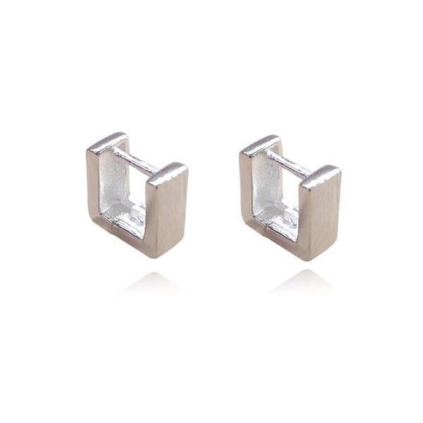 Culturesse Amede 10mm Huggie Earrings Women's Fashion Jewellery Sterling Silver