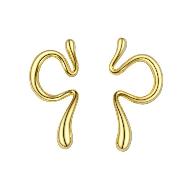Culturesse Bobbi Magic Ear Cuff Earrings Titanium Steel 18K Premium Gold Plating