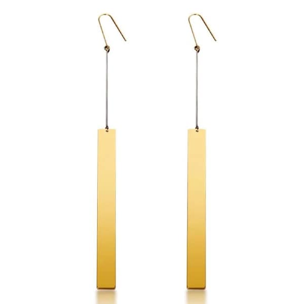 Culturesse Betsy Runway Long Drop Earrings Fashion Jewellery 14K Gold Plating