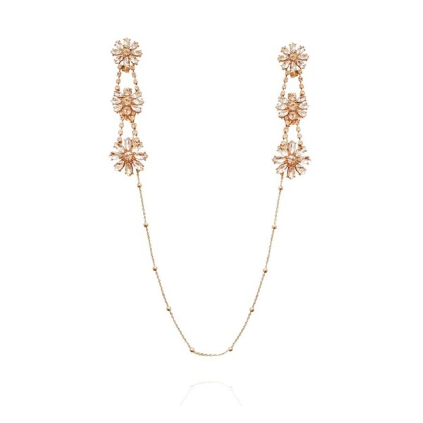 Culturesse Be In Vogue 445mm Necklace Fashion Earrings For Pierced Ears Silver