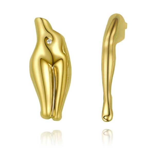 Culturesse Body Series No2 Esmer Mismatching Fashion Earrings 18K Gold Plating