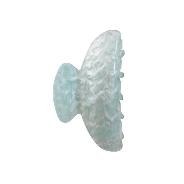 Culturesse Everlee Medium Shimmer 8.2cm Hair Claw/Crab Women's Accessory Aqua