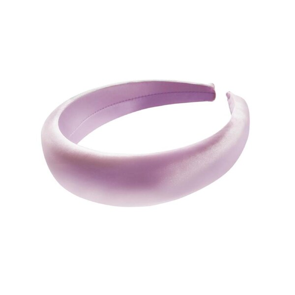 Culturesse Evalina Satin Silky 15.8cm Headband Women's Hair Accessory Lilac