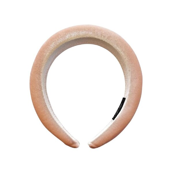 Culturesse Lolla 17cm Fashionista Velvet Headband Women's Hair Accessory Blush