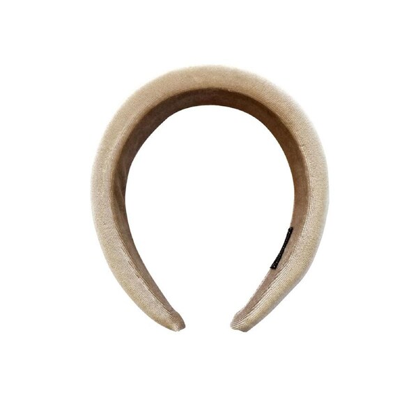 Culturesse Ginger 17cm Fashionista Velvet Headband Women Hair Accessory Tortilla