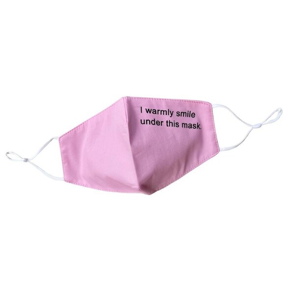 Culturesse Warm Soul 24cm Adjustable Cotton Reusable Face Mask Protection Pink