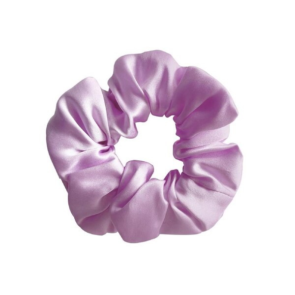Culturesse Laurie10cm Mulberry Silk Scrunchie Hair Tie Women's Accessory Lilac