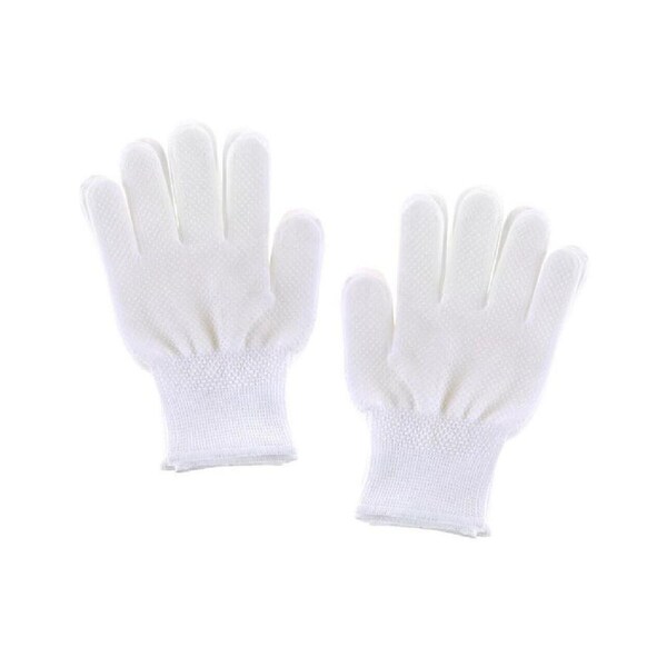 5 Pairs Cotton Blend Work Gloves White Extra Grip Non Slip Cotton Multipurpose