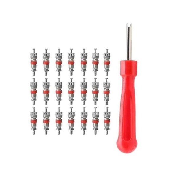 100Pcs Car Valve Core Remover Tool Truck Replacement Tire Tyre Valve Stem Core