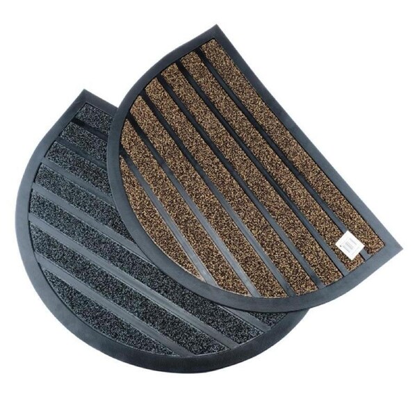 Ozoffer Half-Moon Entrance Mat Outdoor Rubber 40cm x 60cm