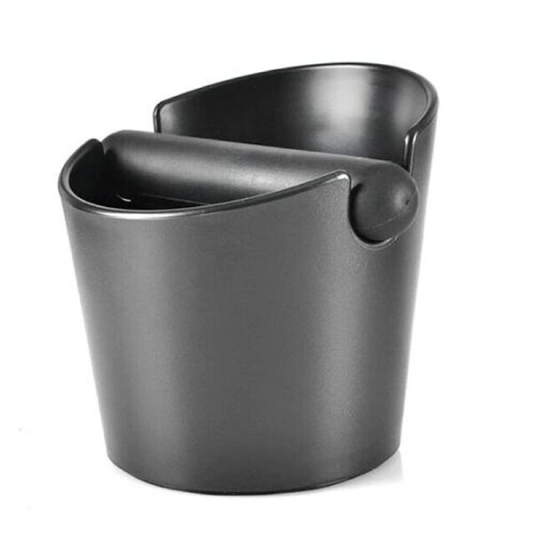 Coffee Waste Container Espresso Grinds Knock Box Tamper Tube Bin Black Bucket