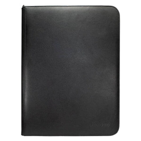 Ultra Pro Binder Vivid 9 Pocket Zippered Black Pro Binder