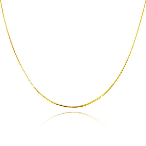 Culturesse Ainara Fine Snake Chain Necklace Women's 18K Gold Plate Jewellery