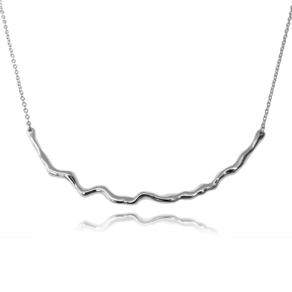 Culturesse Be The Flow 52cm Artisan Necklace Women's Fashion Sterling Silver