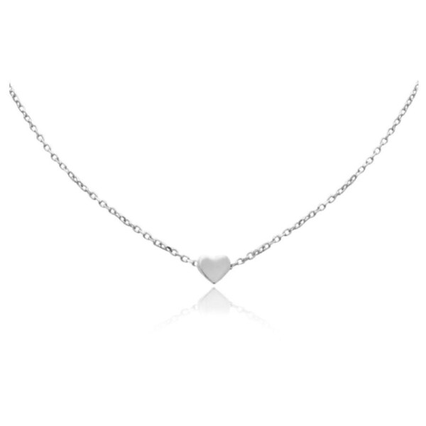 Culturesse Ida Sterling Silver Fine Silver Heart Pendant Necklace Women Fashion