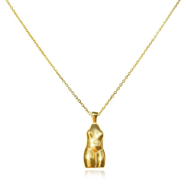 Culturesse Eros 47.5cm Body Art Pendant Necklace 18K Gold Plating Fashion Gold