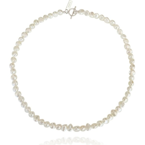 Culturesse Melody 40cm Freshwater Pearls Solid Italian Silver Necklace Fashion