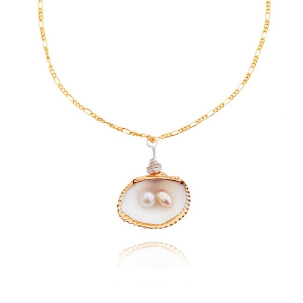 Culturesse Jacey 14K Gold Plating Natural Freshwater Pearls Necklace Fashion