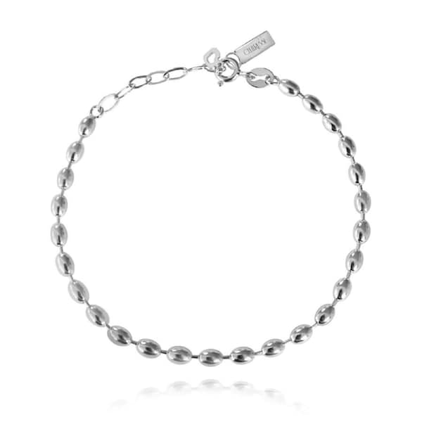 Culturesse Modern Muse 21cm Beaded Bracelet Rhodium Plating Jewellery Silver
