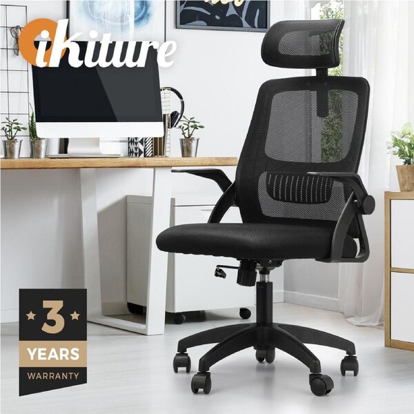 Oikiture Mesh Office Chair Executive Fabric Racing Gaming Seat Tilt Computer