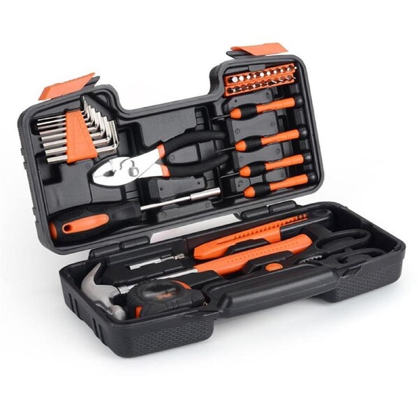 Catzons 39 Pcs General Repair Tool Kit with box for Home Maintenance