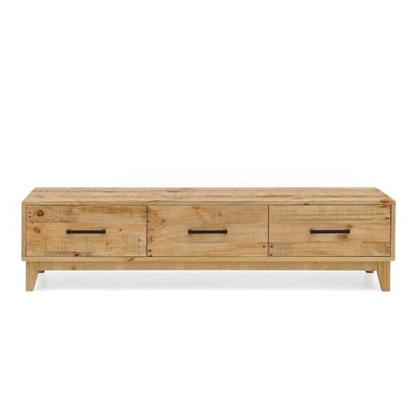 Portland Solid Recycled Pine Timber TV Unit