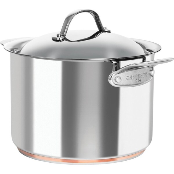 Chasseur Le Cuivre Stock Pot with Lid 24cm / 7.6L Stainless Steel