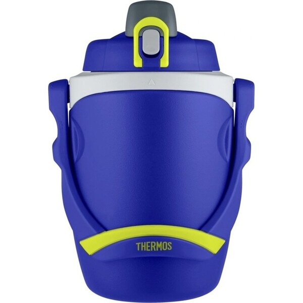 Thermos Hydration Bottle 1.9L Foam Insulated Portable Travel Water Cooler Blue