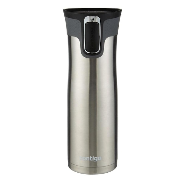 Contigo Autoseal Leak And Spill Proof Hot/Cold Travel Mug Drink Holder SS 591ml