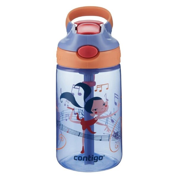 Contigo Gizmo Flip Autospout Kids Drink Bottle Winking Dancer Graphic 420ml