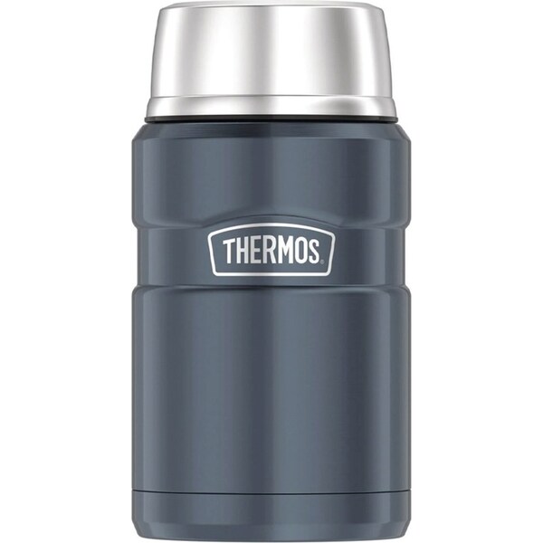Thermos King 710ml Stainless Steel Vacuum Insulated Hot/Cold Food Jar Slate