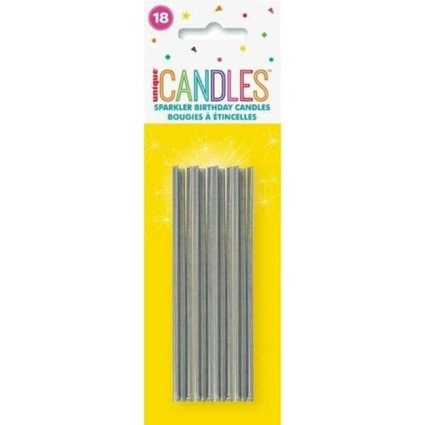 Sparkler Candles - Silver