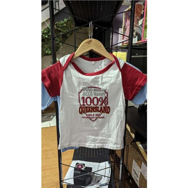 4 Maroons Kids 100% Queensland Born n Bred T Shirt AP73