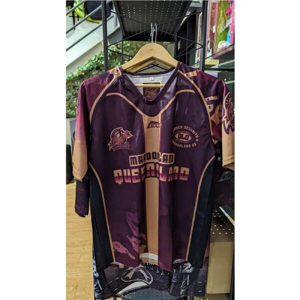 L QLD Maroons Maroonland Border Security T Shirt