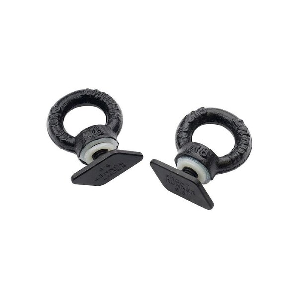 Black Tie Down Rings / Eye Bolts for Tracks - RRAC221