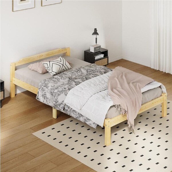 ALFORDSON Bed Frame King Single Size Beatrix Wooden Base (Oak)