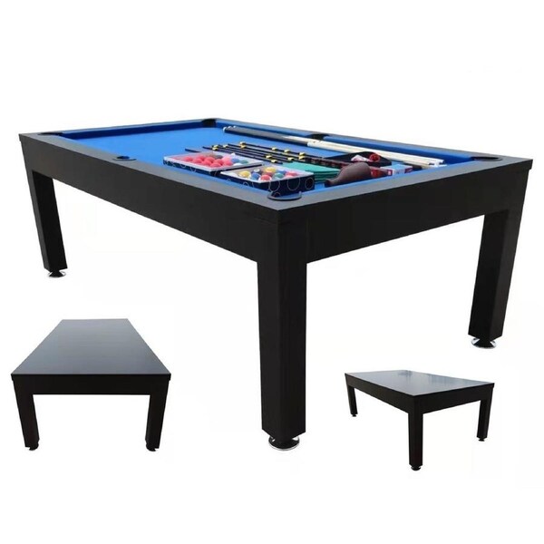 7FT Pool Table Snooker Billiard Table With Dining Table Top