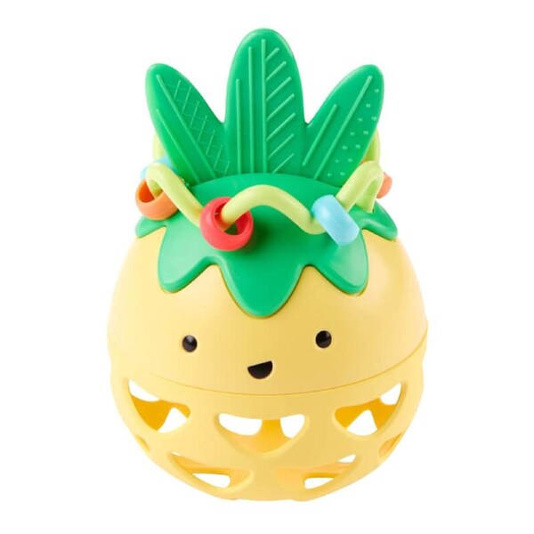 Skip Hop Farmstand Roll-Around Pineapple Rattle Baby Toy