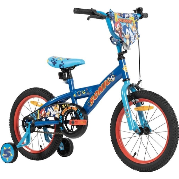Sonic the Hedgehog Kids Bike 40cm with Training Wheels