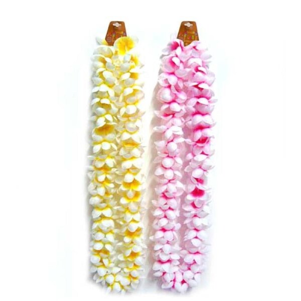Hawaiian Luau Flower Lei - Frangipani