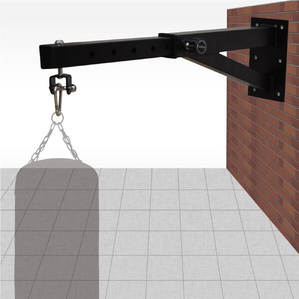 Adjustable Wall Mount Punching Bag Hanger Heavy-Duty Boxing Bag Wall Bracket