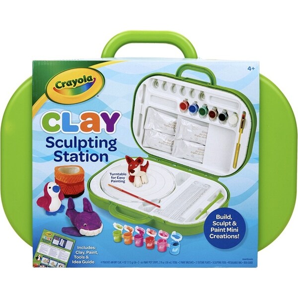 Crayola Kids/Childrens Creative Modelling Clay Sculpting Art/Craft Station 36m+