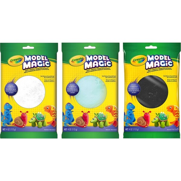 Crayola Kids Creative Model Magic Material 113gms White/Aquamarine/Black 36m+