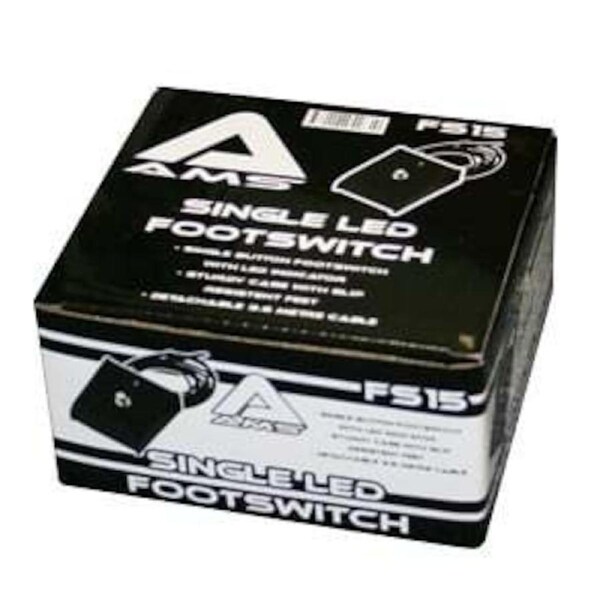 AMS FS15 Footswitch On/Off W/Led Printed Gloss Box