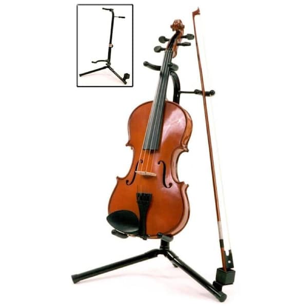 AMS TV89 Violin Stand Height Adjustable Black